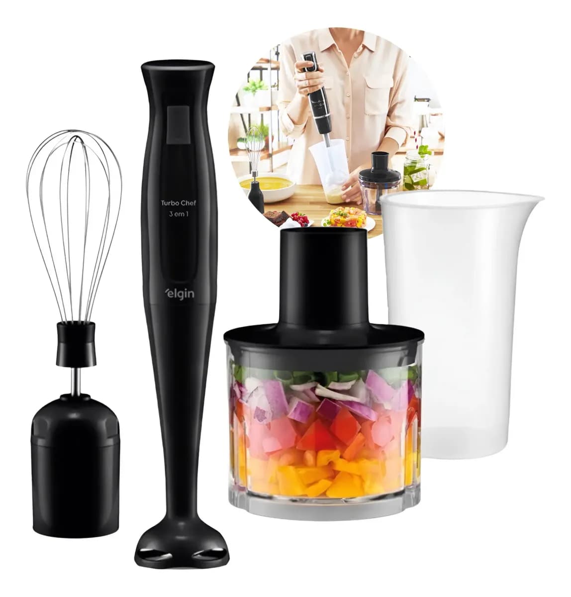 Mixer Turbo Chef 3 em 1